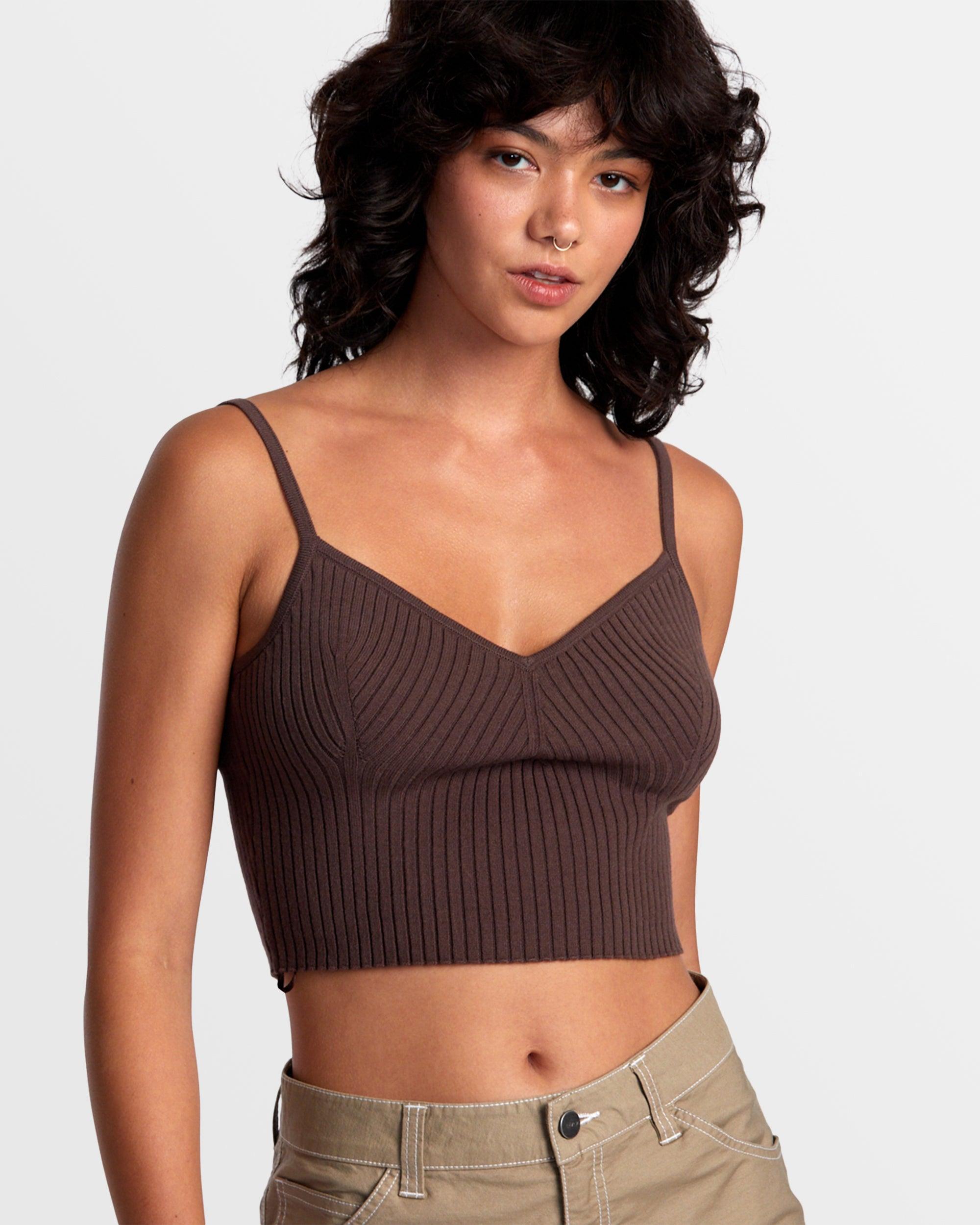 Silhouette Knitted Tank - New Plum product image