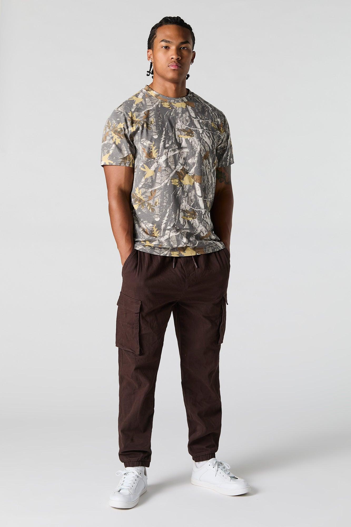 Camo Forest Print T-Shirt Male Product Image