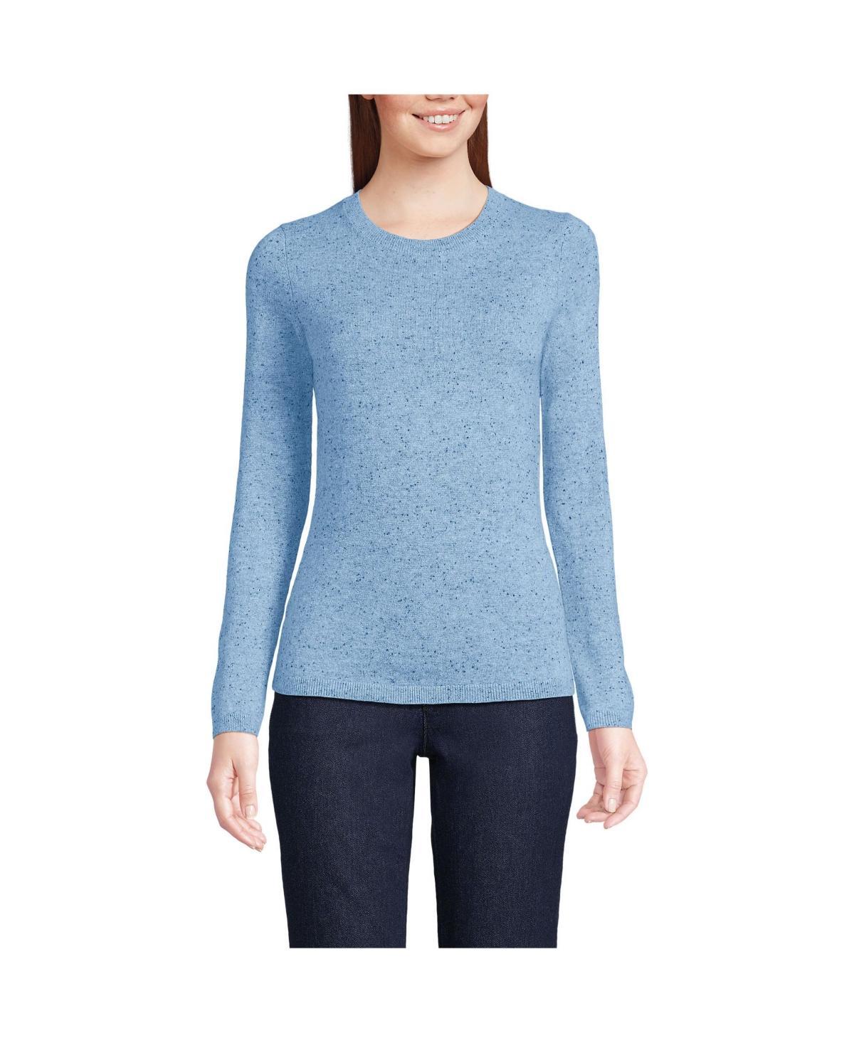 Womens Lands End Crewneck Cashmere Sweater Product Image