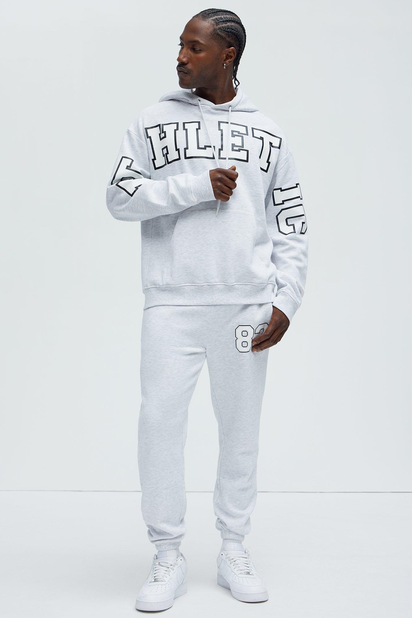 He's Him Hoodie - Heather Grey Product Image