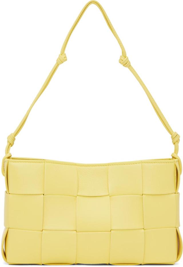 BOTTEGA VENETA Yellow Cassette Shoulder Bag In 7421 Sherbert Silver Product Image