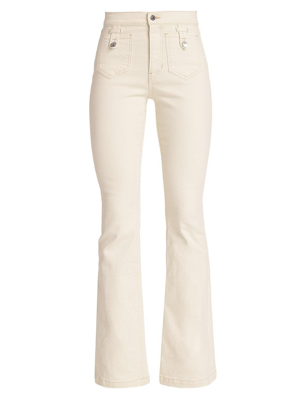 Womens Beverly High-Rise Flared Jeans Product Image