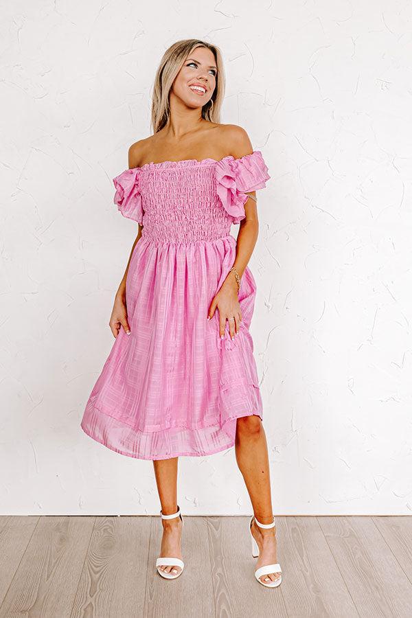 Covington Kisses Smocked Midi Product Image