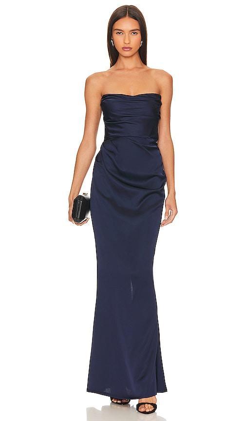 Nookie Emelie Strapless Gown in Black. - size M (also in S, XS) Product Image