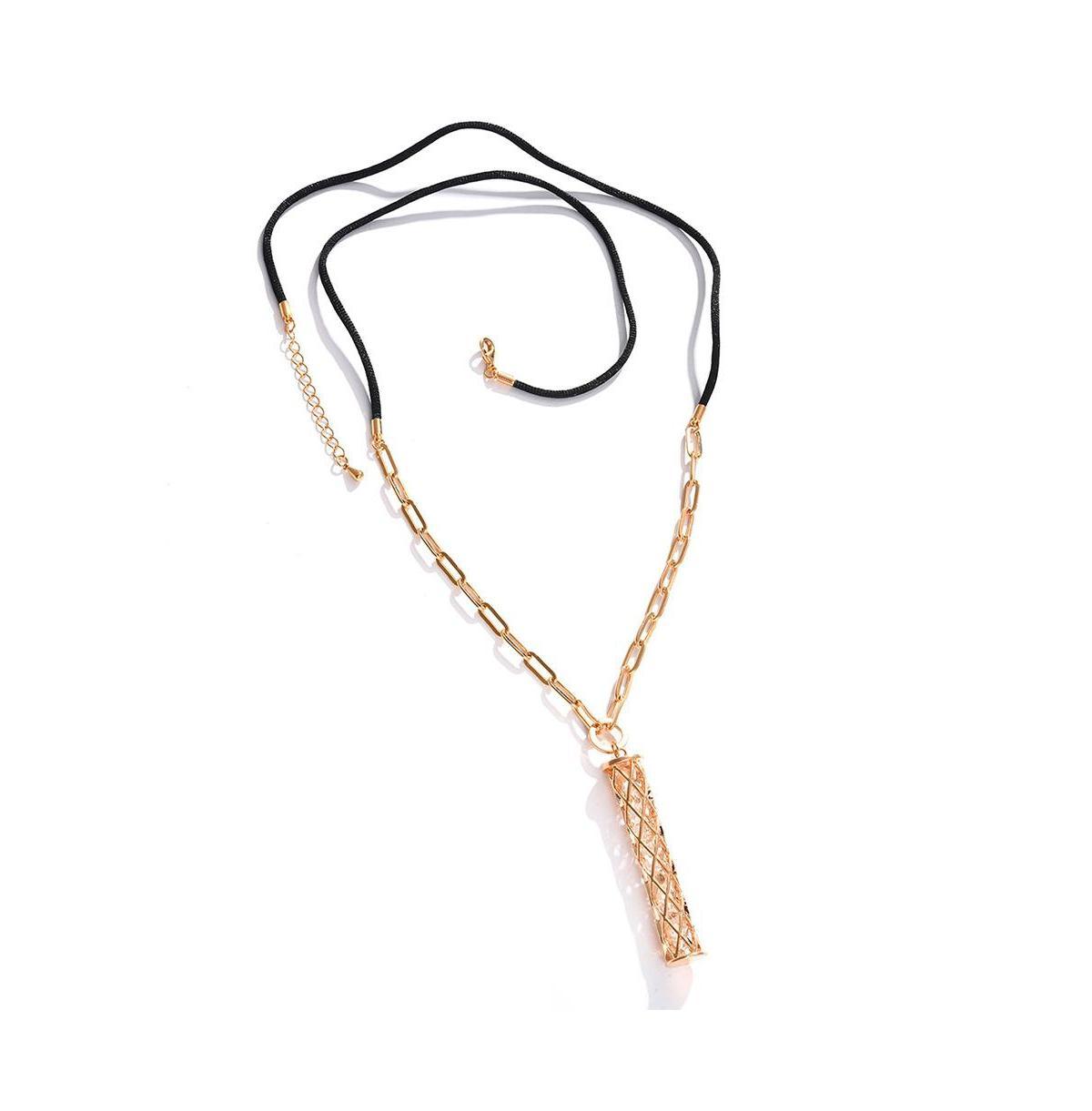 Sohi Womens Gold Metallic Chain-link Necklace Product Image