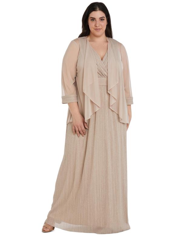 R & M Richards Plus Size 2-Pc. Jacket & Gown Product Image