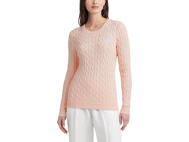 Women's Cotton Cable-Knit Sweater Product Image