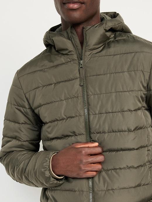 Water-Resistant Narrow-Channel Puffer Jacket Product Image