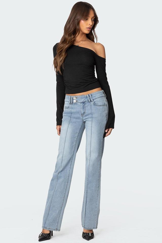 Avril Boot Cut Low Rise Jeans Product Image