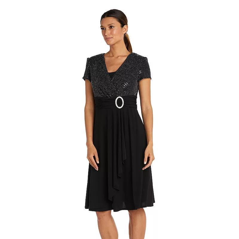 Womens R&M Richards Cascade Wrap Dress Product Image