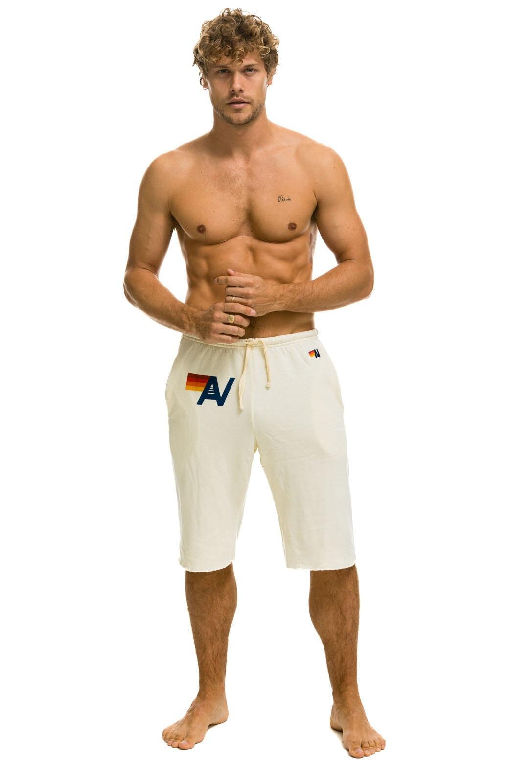 MEN'S LOGO SWEATSHORTS - WHITE Male Product Image