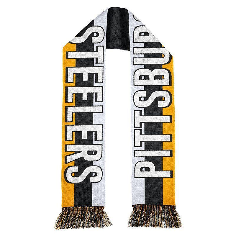 WEAR by Erin Andrews Pittsburgh Steelers Stripe Scarf Product Image