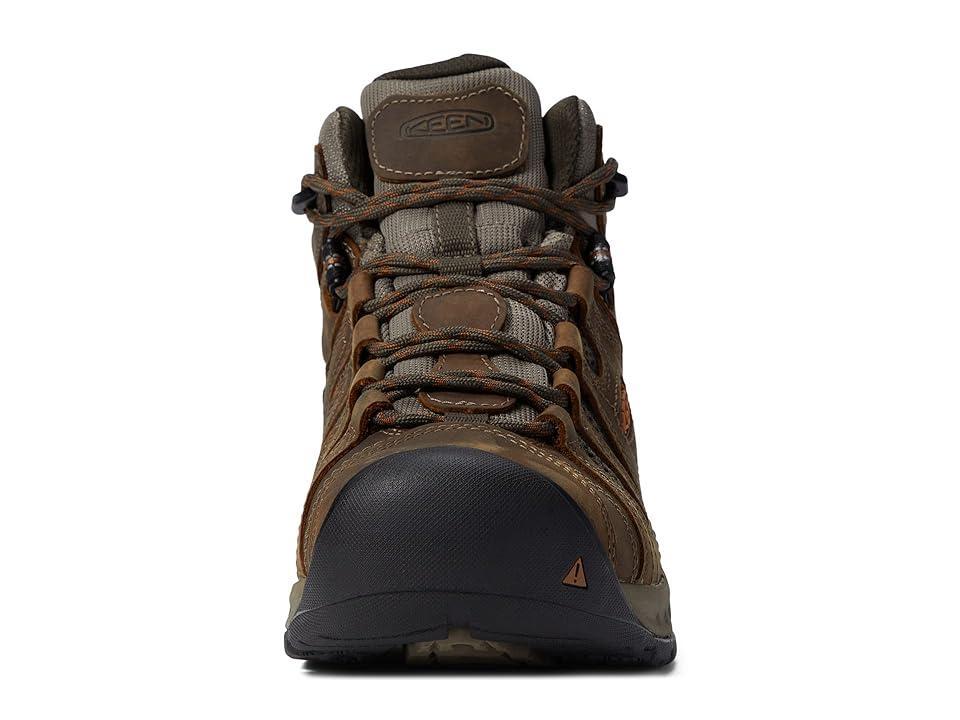 KEEN Utility Flint II Mid Waterproof Soft Toe (Black Olive/Brindle) Men's Shoes Product Image