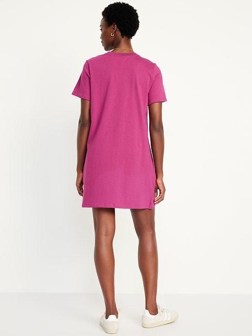 Crew-Neck Mini T-Shirt Dress Product Image