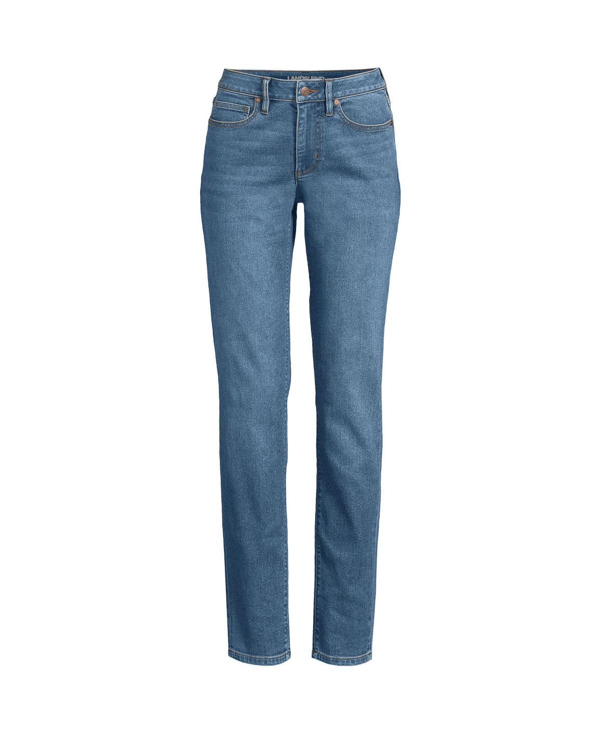 Womens Lands End Mid-Rise Boyfriend Jeans Product Image