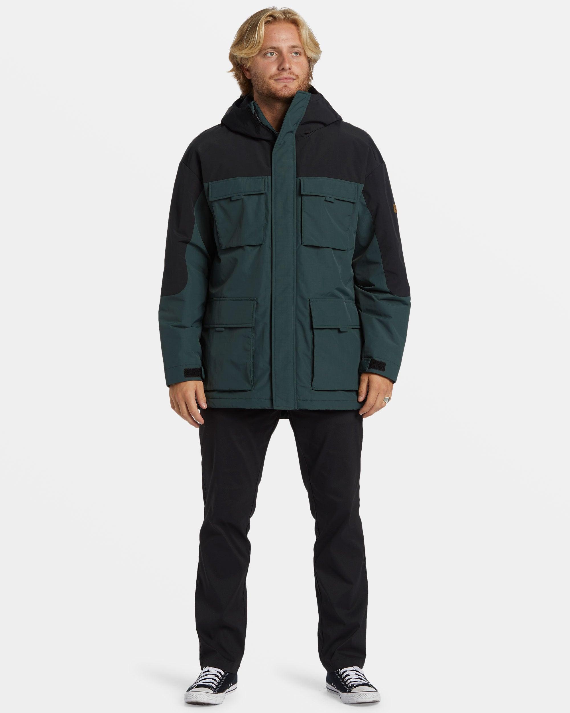 System Parka Jacket - Forest Green Male Product Image