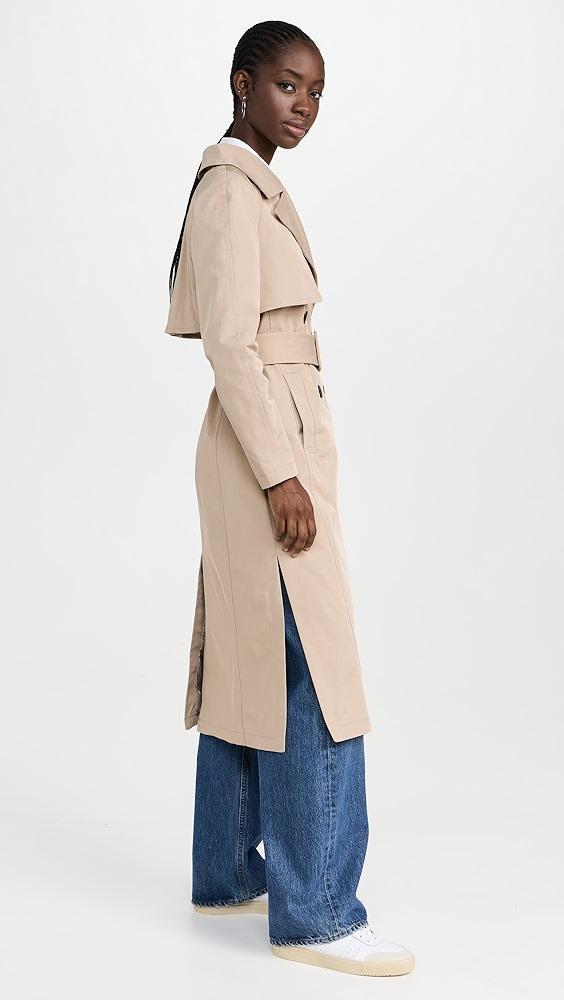 Avec Les Filles Belted Trench Coast | Shopbop product image