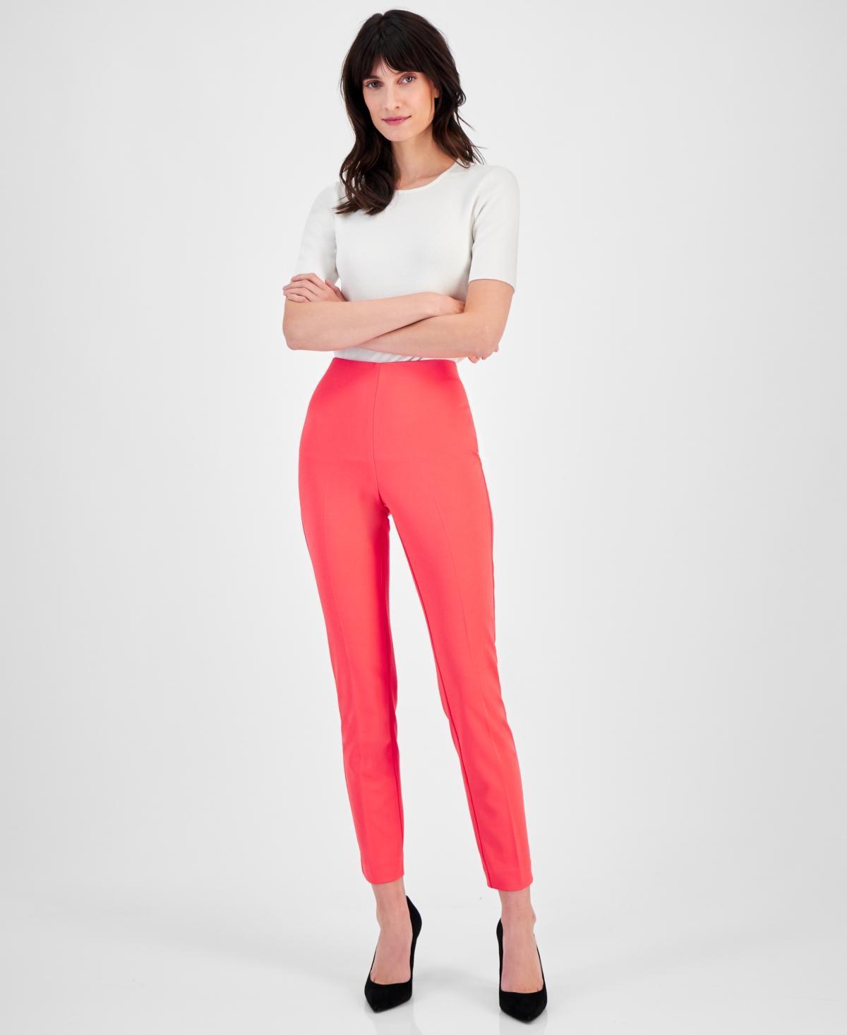 Anne Klein Womens Hollywood Pull-On Slim-Leg Ankle Pants Product Image