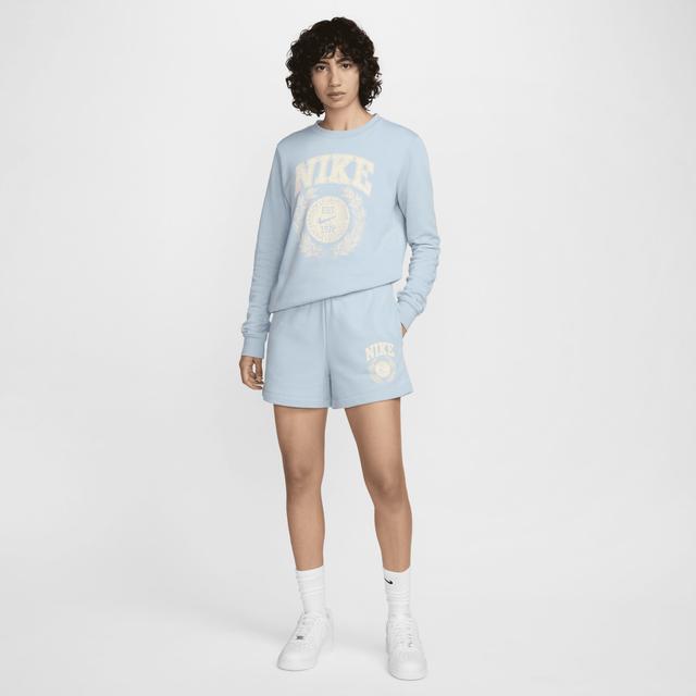 Womens Nike Sportswear Club Fleece Mid-Rise Graphic Shorts Product Image