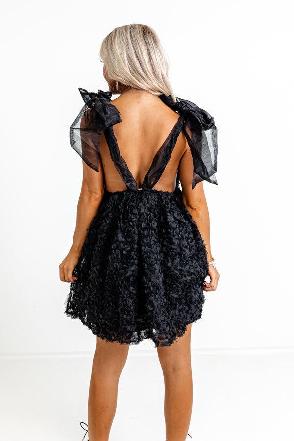 Lost In Your Eyes Mini Dress In Black Product Image