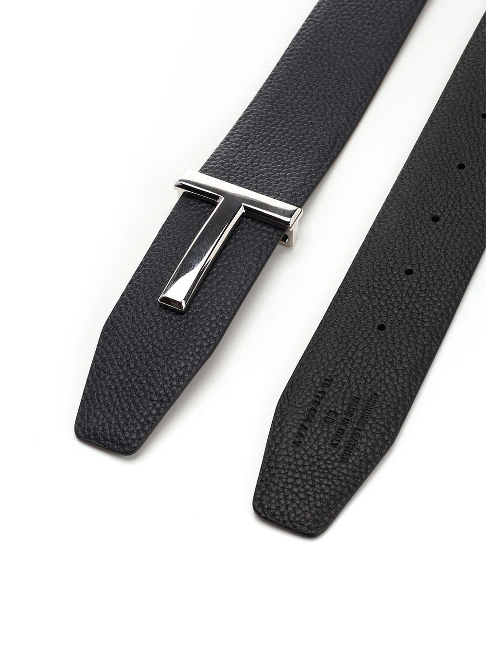 Reversible Blue/black T-icon Belt Product Image