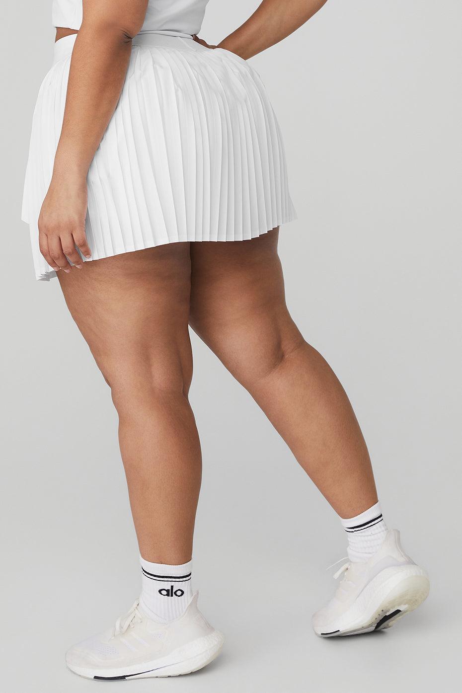 Aces Tennis Skirt - White Female Product Image