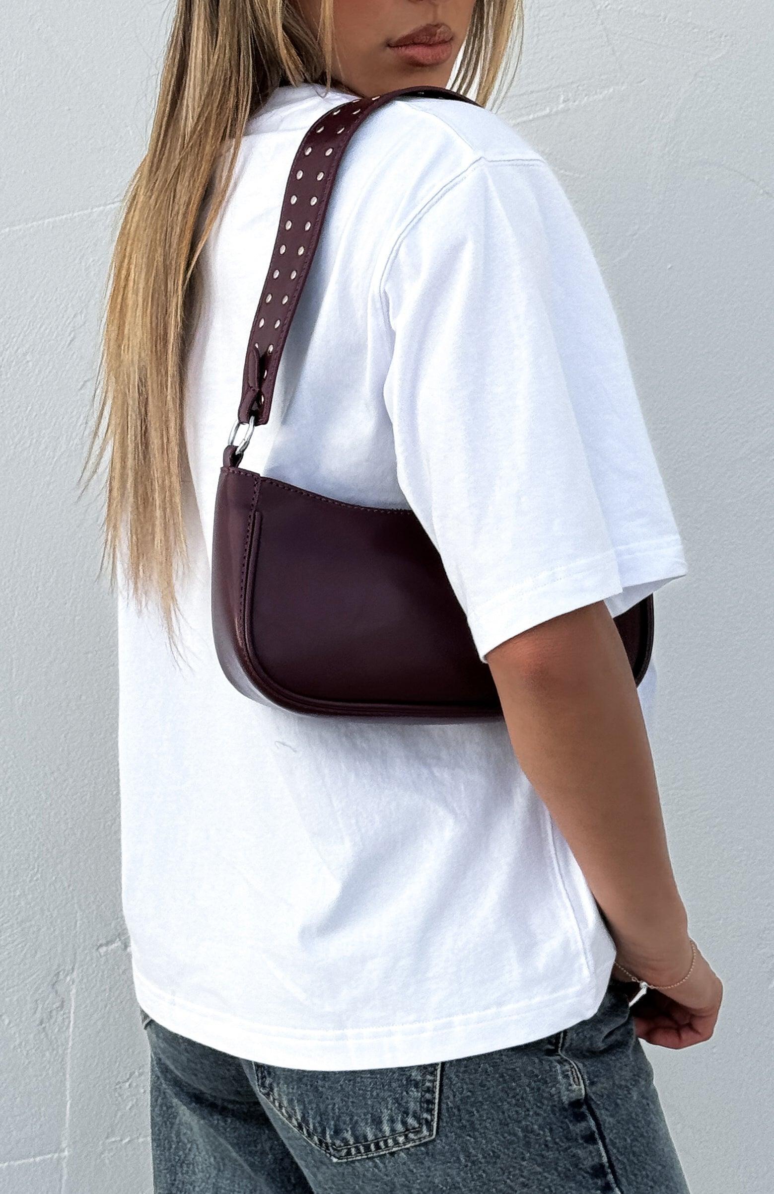 Sophia Shoulder Bag Burgundy Product Image