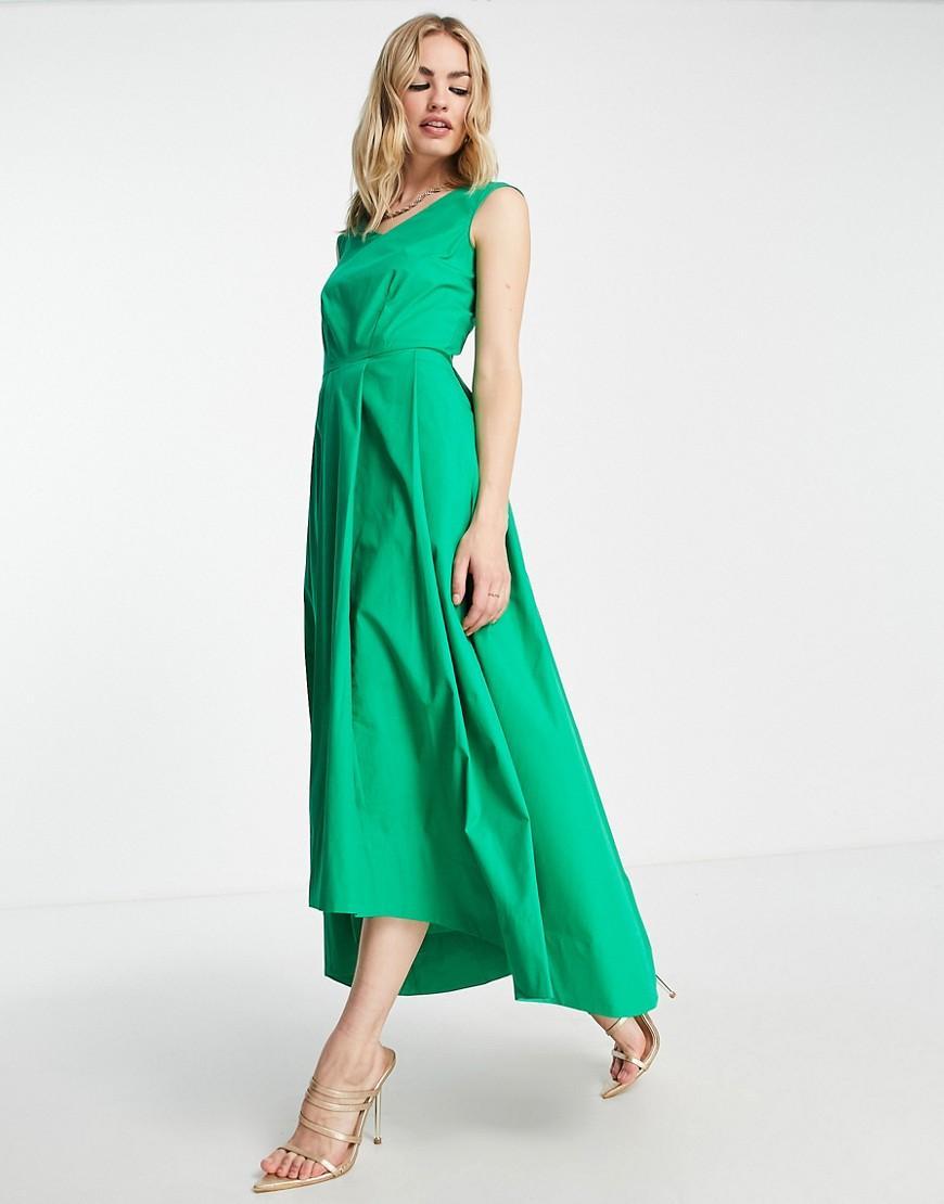 Closet London pleated high low midaxi dress Product Image