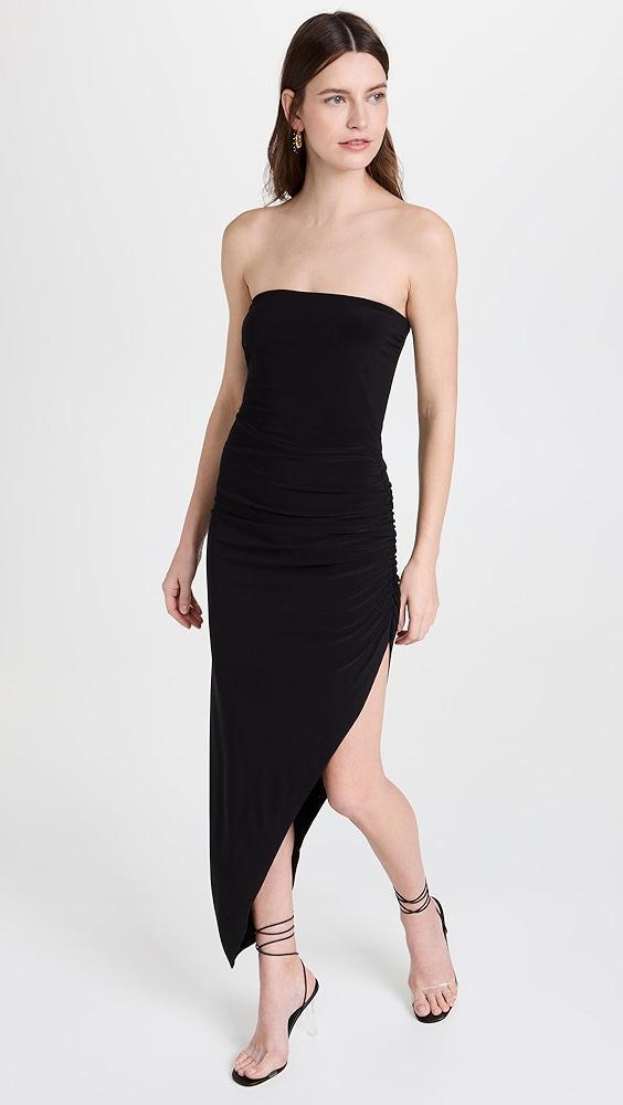 Norma Kamali Strapless Side Drape Gown | Shopbop Product Image