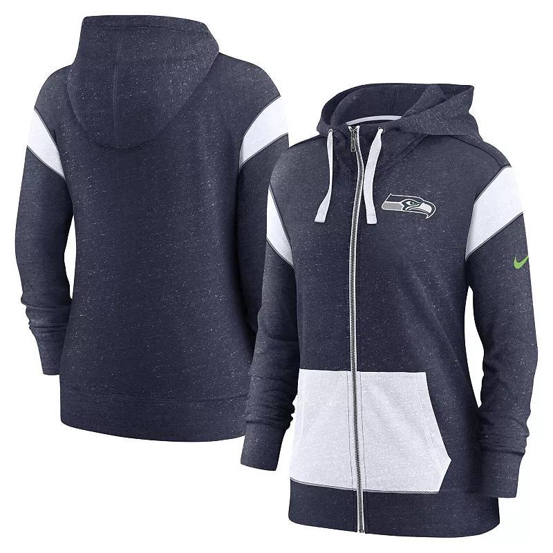 Nike Womens Royal Los Angeles Rams Monaco Lightweight Full-Zip Hoodie - Royal, White Product Image