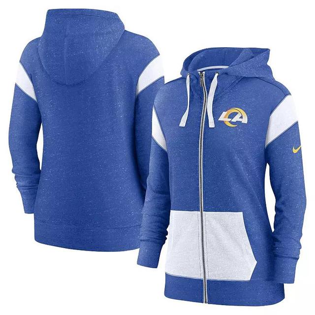 Womens Nike College /White Seattle Seahawks Plus Size Monaco Full-Zip Hoodie Blue Product Image