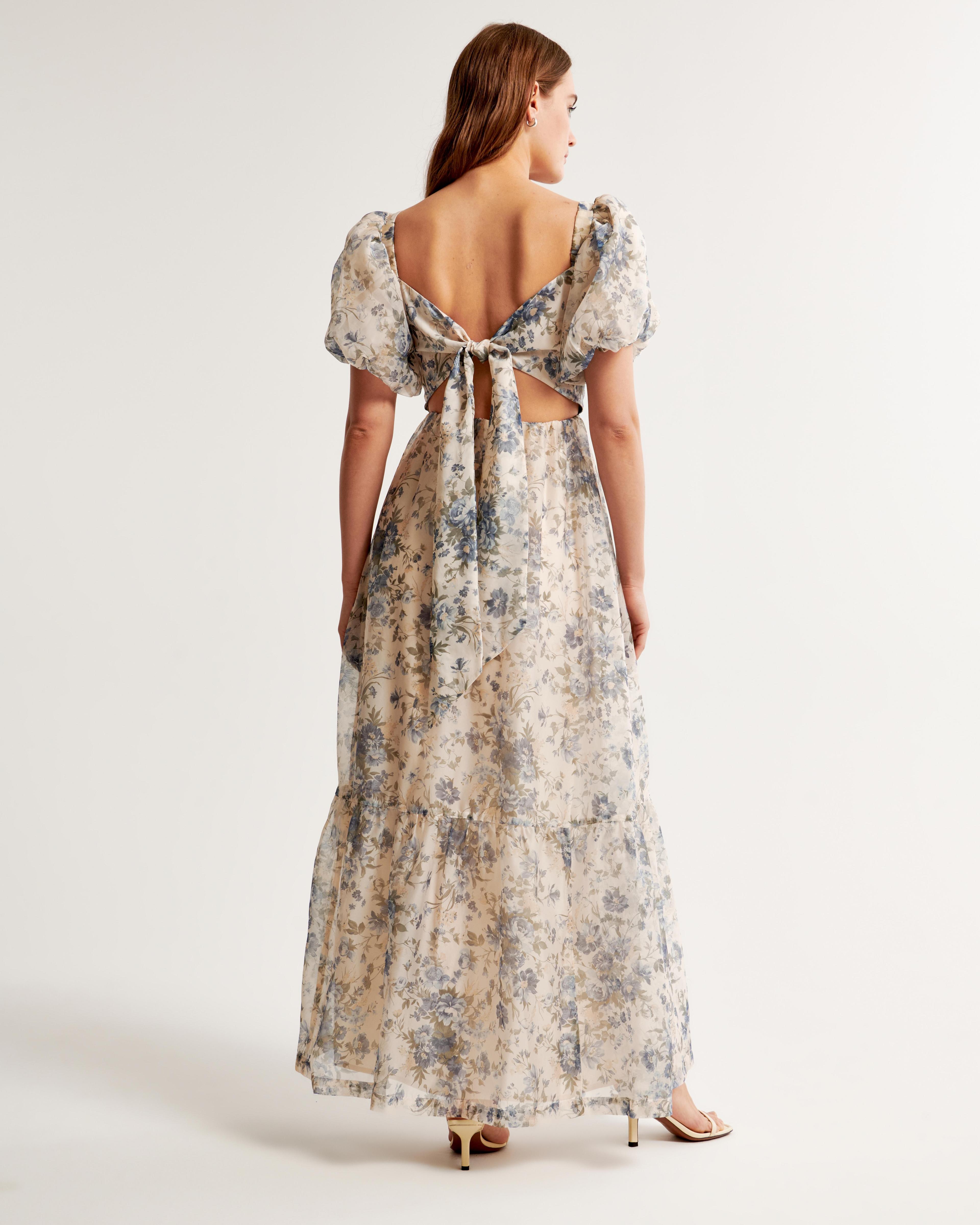 The A&F Emerson Drama Bow-Back Maxi Dress Product Image