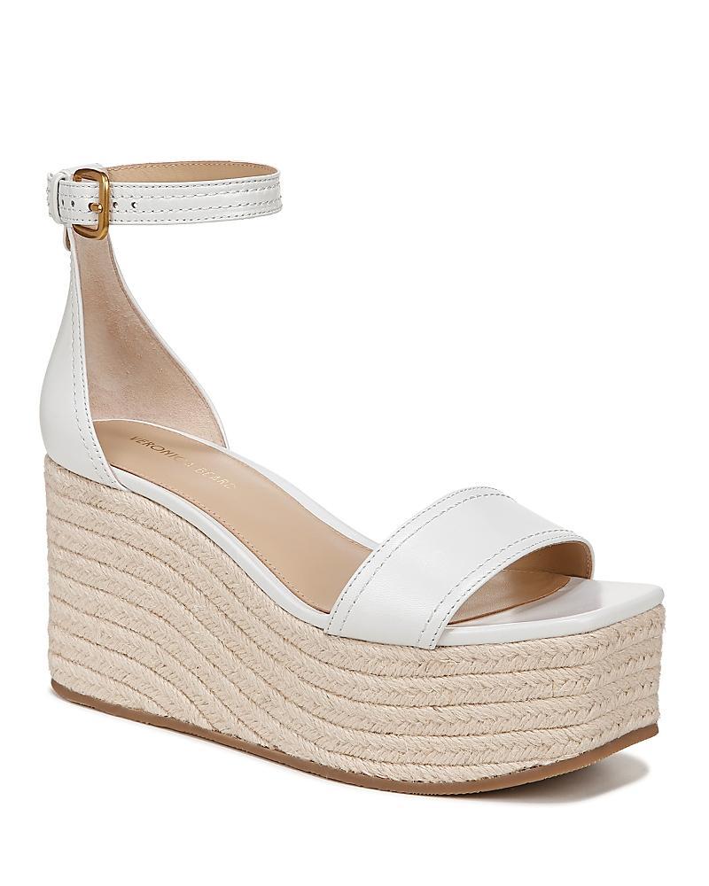 Veronica Beard Womens Gianna Leather Platform Wedge Espadrille Sandals Product Image