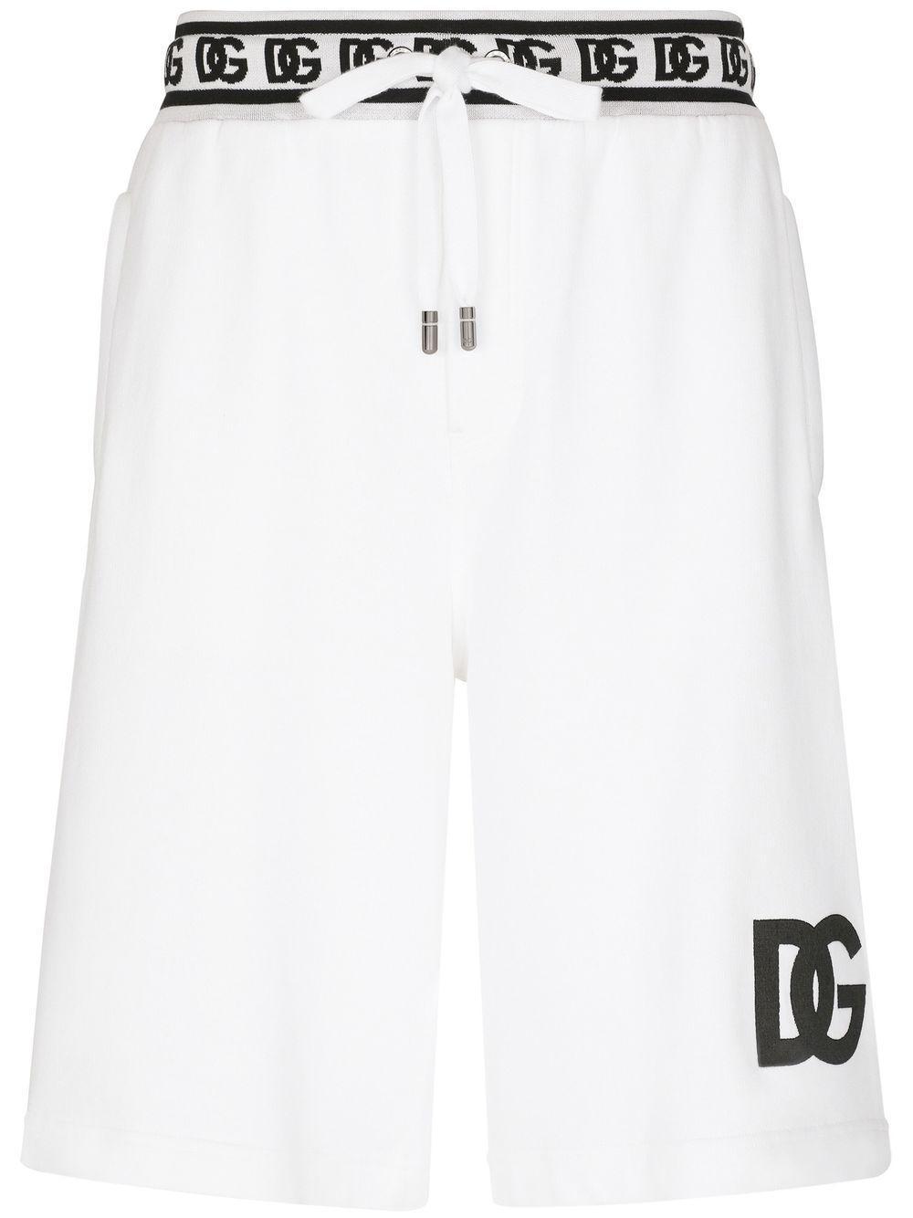 Logo-print Bermuda Shorts In White Product Image