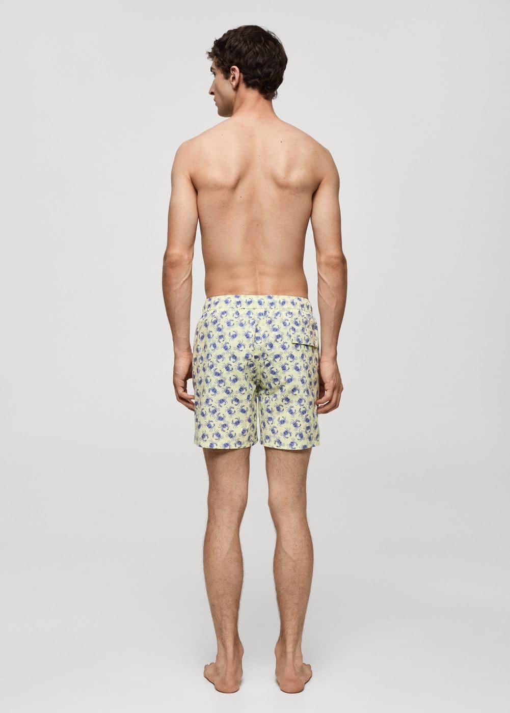 Crab-print swimsuit - Men | MANGO USA Product Image