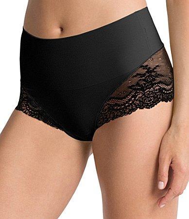 Spanx Undie-tectable Lace Hi-Hipster in black Product Image