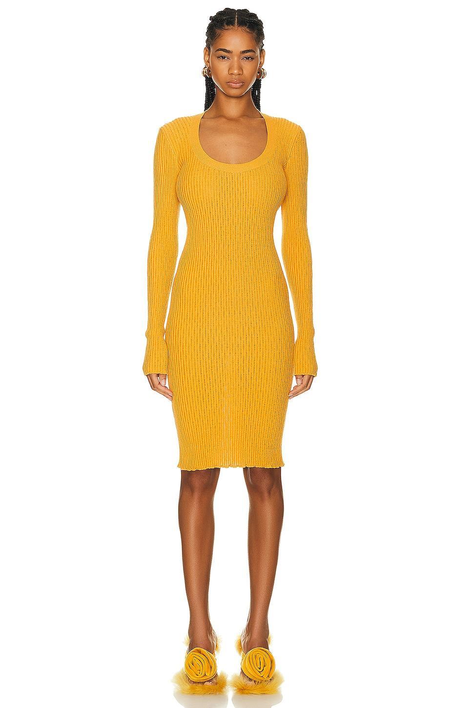 Burberry Long Sleeve Dress in Yellow product image