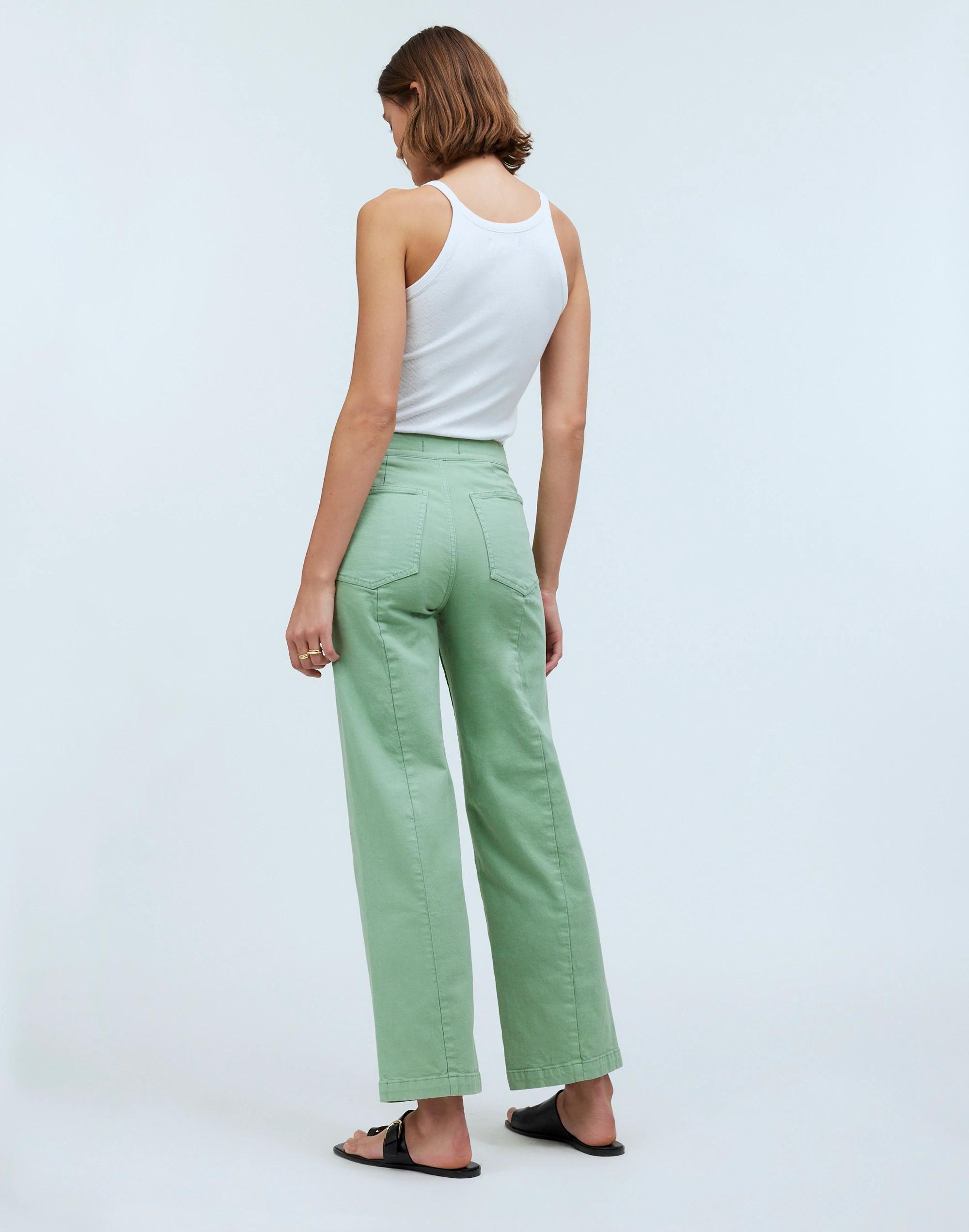 The Petite Emmett Wide-Leg Crop Pant in Garment Dye: Welt Pocket Edition Product Image