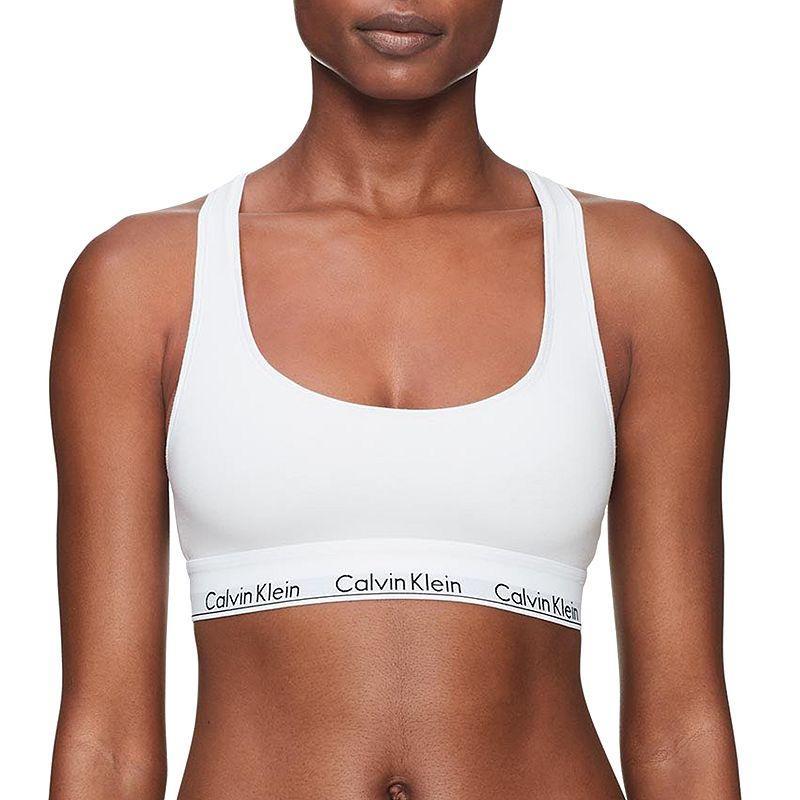 Calvin Klein Modern Cotton Unlined Bralette F3785, Womens Black Product Image