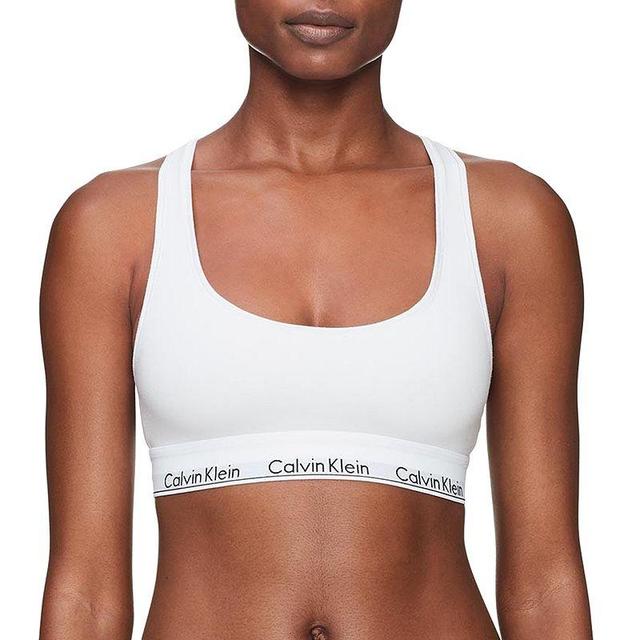 Calvin Klein Modern Cotton Unlined Bralette F3785, Womens Purple Product Image