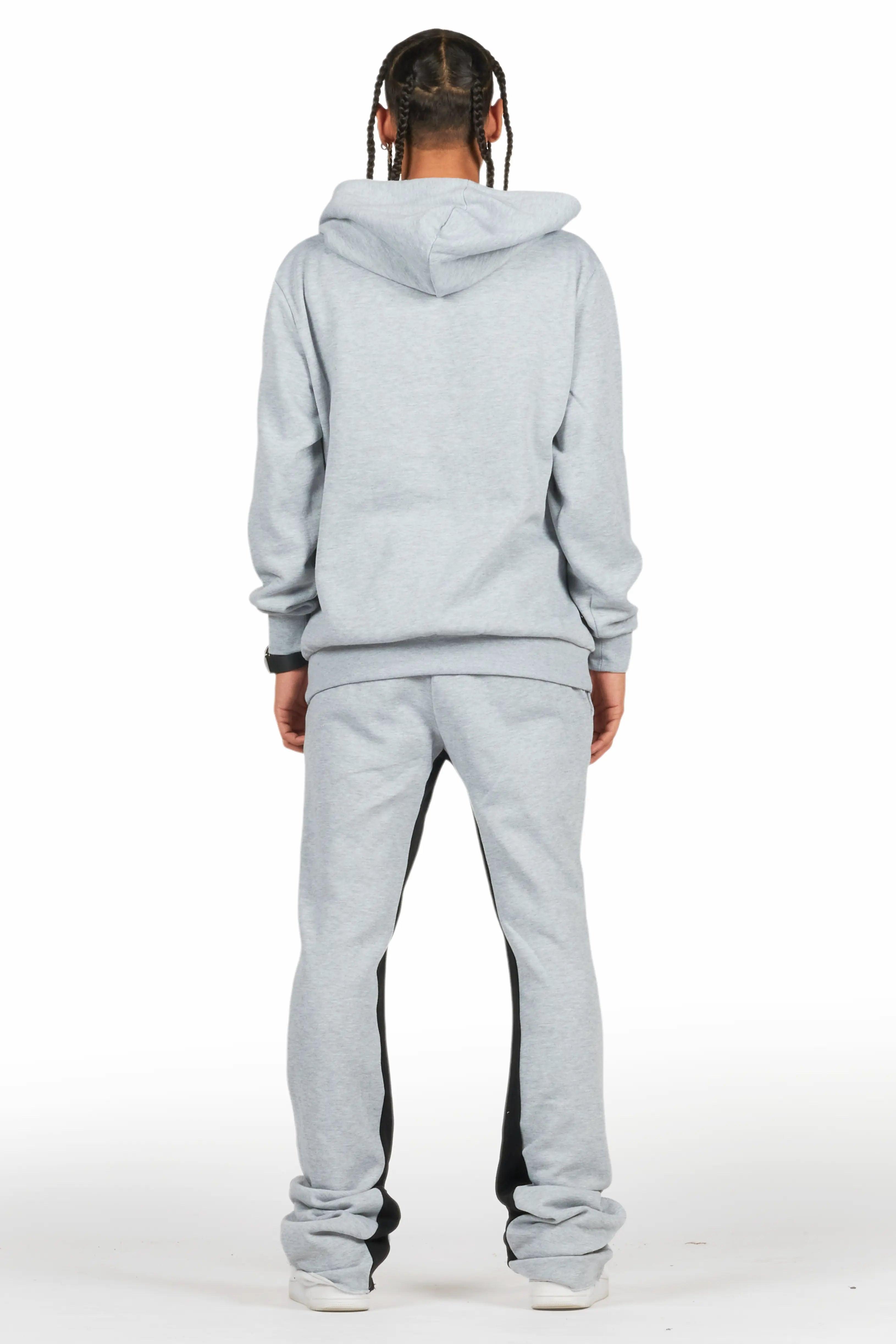 Scottie Heather Grey Hoodie/Baggy Track Pant Set Male Product Image