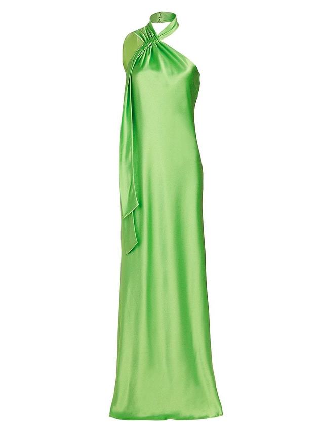 Womens Ushuaia Satin Tieneck Gown Product Image