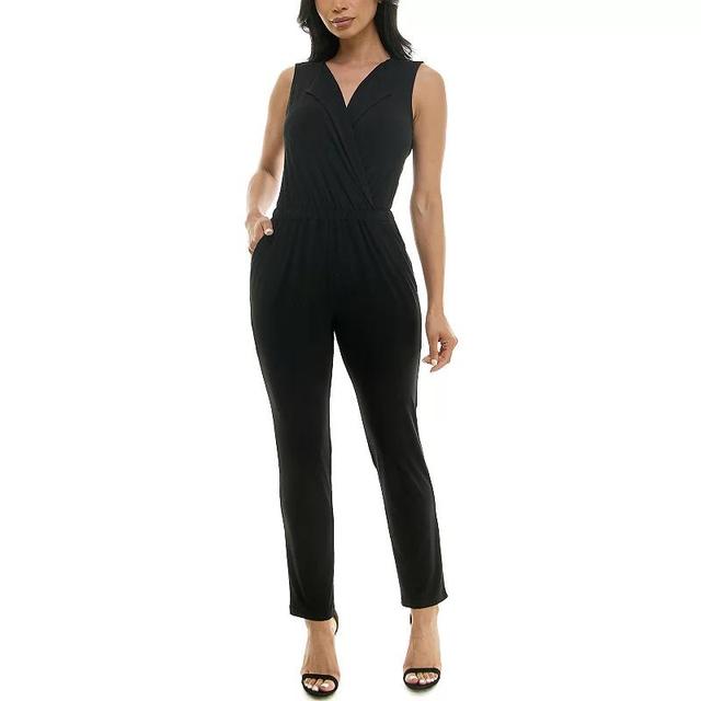 Womens Nina Leonard Collared Jumpsuit Product Image