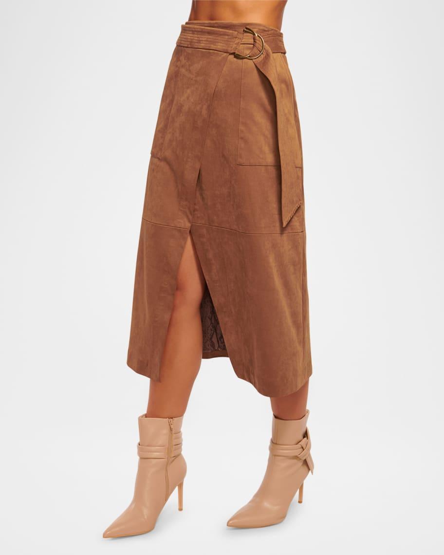 Delphia Belted Midi Skirt Product Image