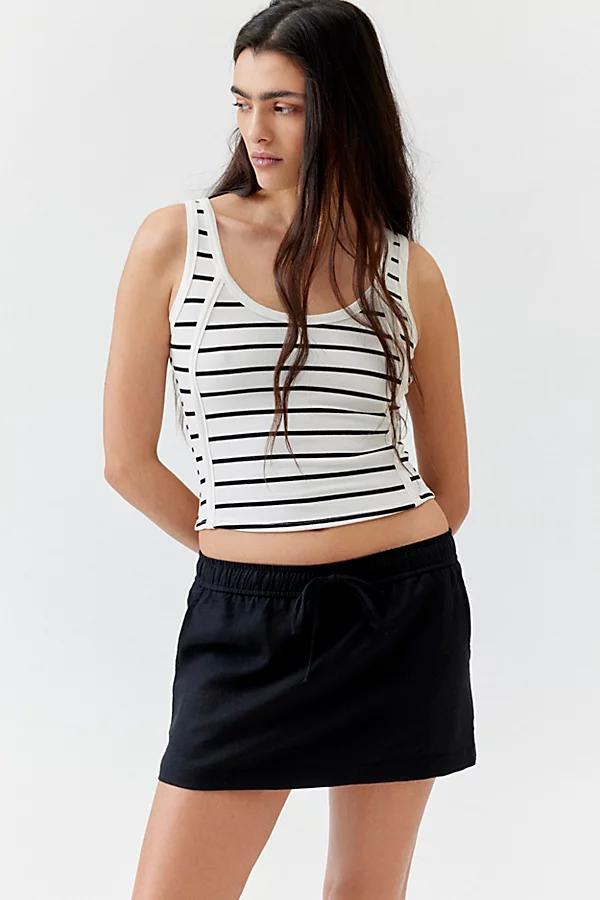 Urban Renewal Made In LA EcoVero Linen Drawstring Mini Skirt Womens at Urban Outfitters Product Image