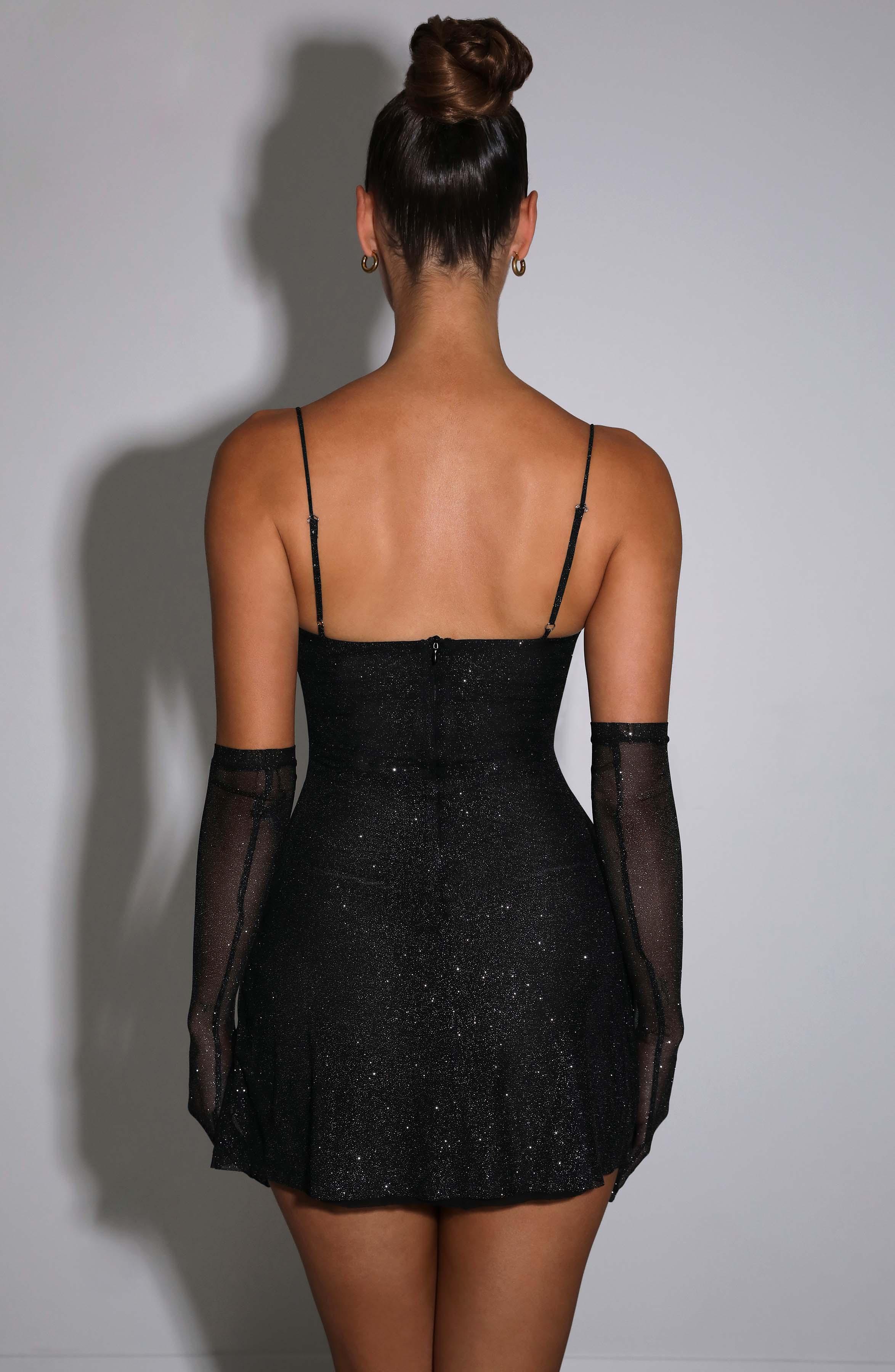 Pixie Mini Dress - Black Sparkle Product Image