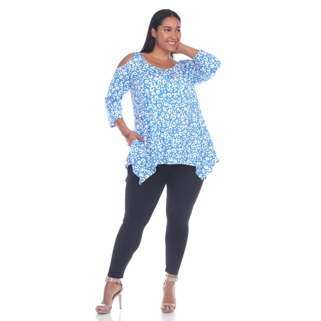 Leopard Cold Shoulder Tunic - Plus Product Image