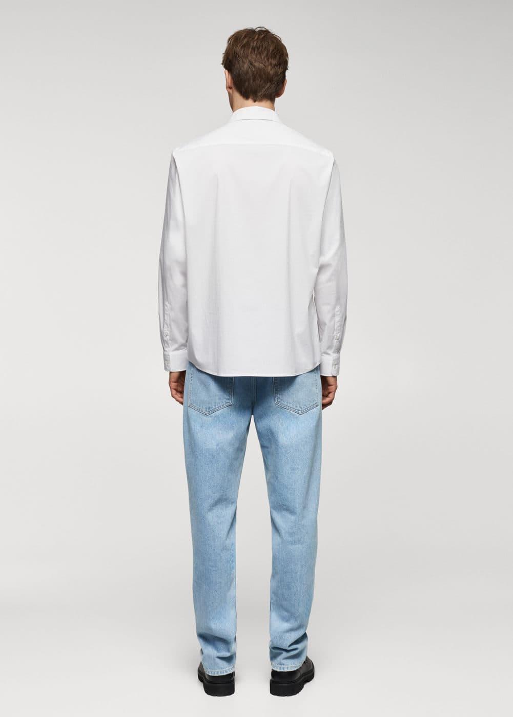 Mango Mens Classic-Fit Poplin Shirt Product Image