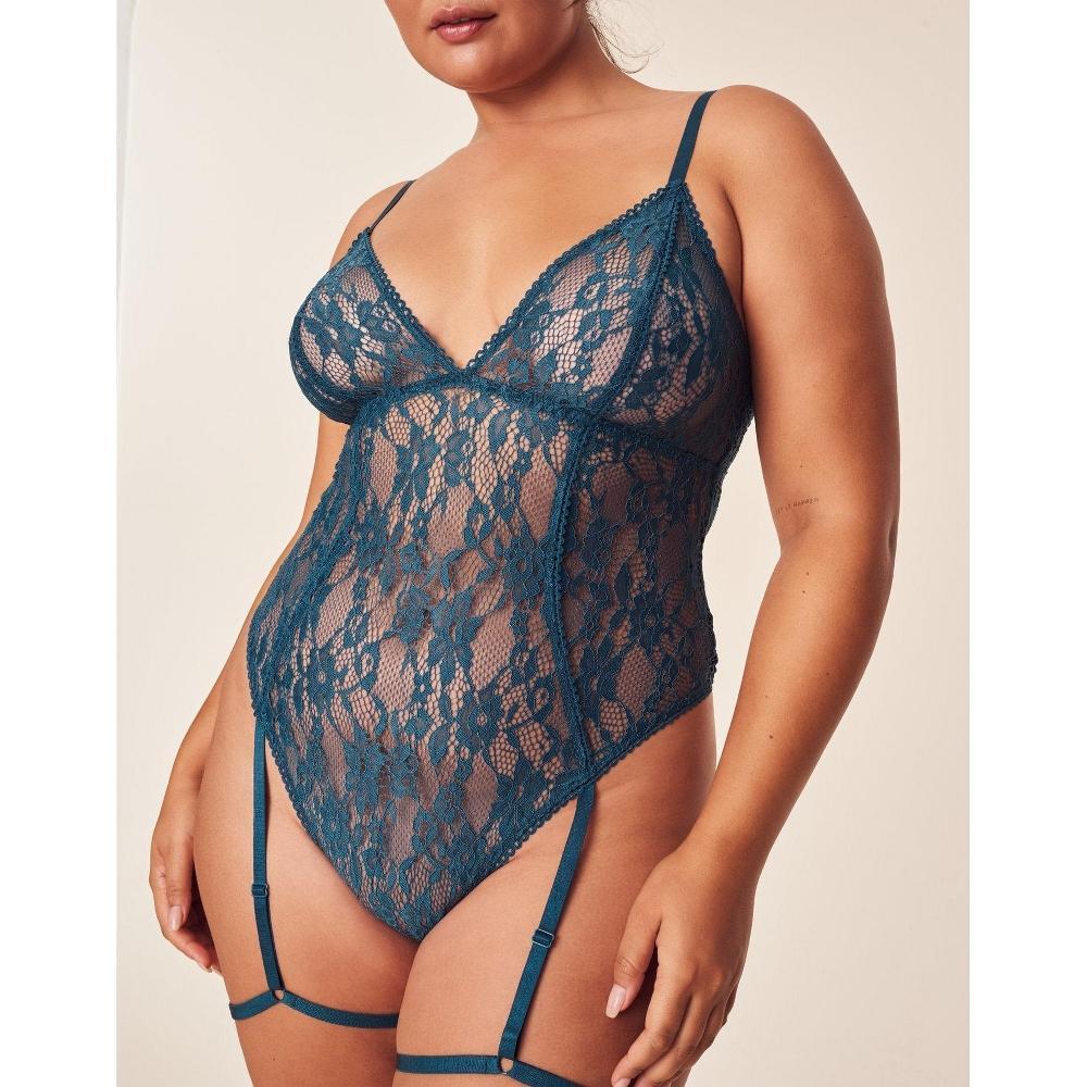 Clarisse Womens Plus-Size Bodysuit Lingerie Product Image