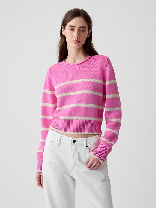 Shrunken Roll Neck Sweater Product Image